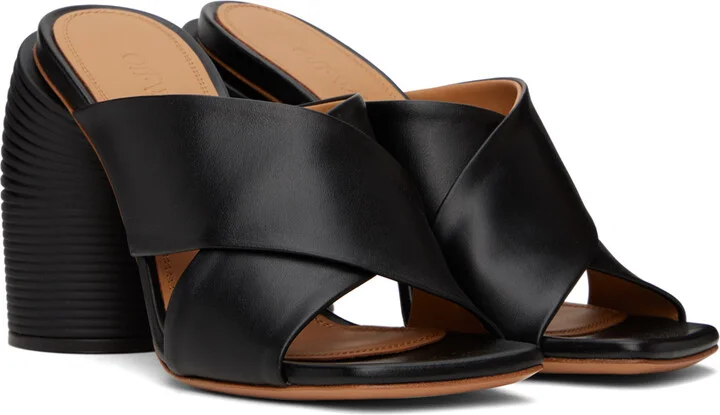 Off-White Black Spring Heeled Sandals - Image 4
