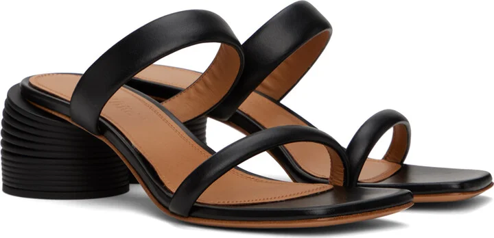 Off-White Black Spring Heeled Sandals - Image 4