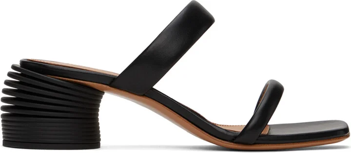 Off-White Black Spring Heeled Sandals