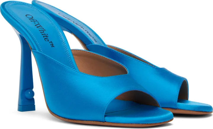 Off-White Blue Pop Lollipop Mules - Image 4