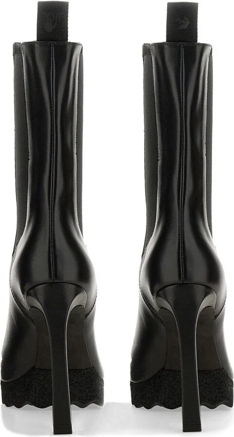 Off-White Chelsea Boot With Heel - Image 3