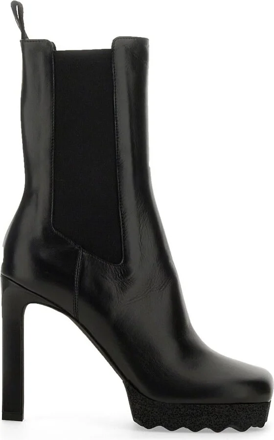 Off-White Chelsea Boot With Heel