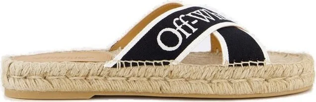 Off-White Criss Cross Slip-On Espadrilles