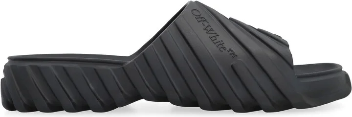 Off-White Exploration Rubber Slides - Image 2
