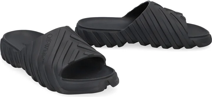 Off-White Exploration Rubber Slides - Image 3
