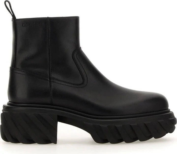 Off-White Leather Boot