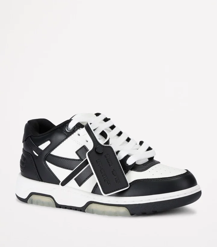 Off-White Leather Out of Office Sneakers - Image 3