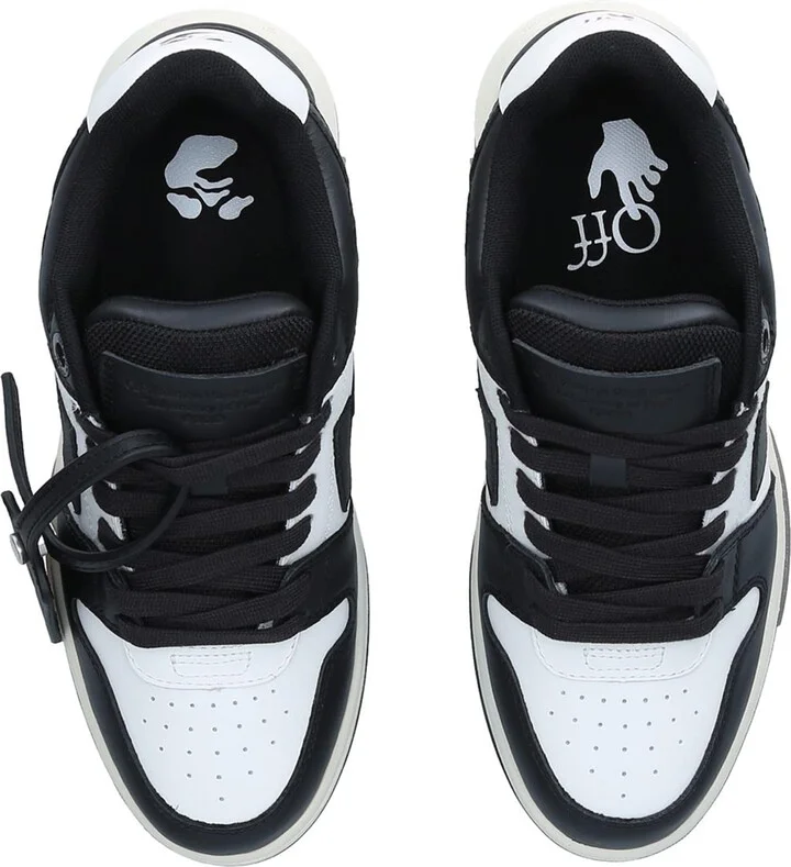 Off-White Leather Out of Office Sneakers - Image 4