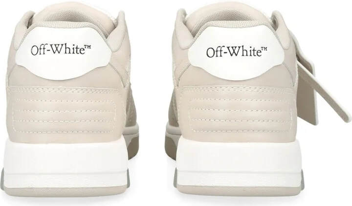 Off-White Leather Out of Office Sneakers - Image 2
