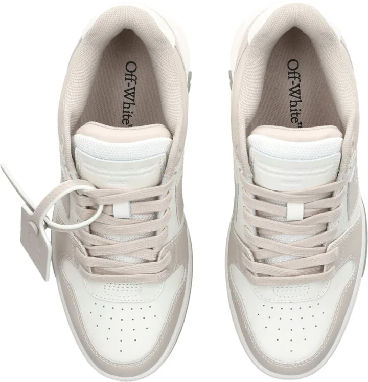 Off-White Leather Out of Office Sneakers - Image 4