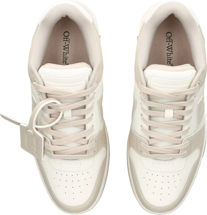 Off-White Leather Out of Office Sneakers - Image 4