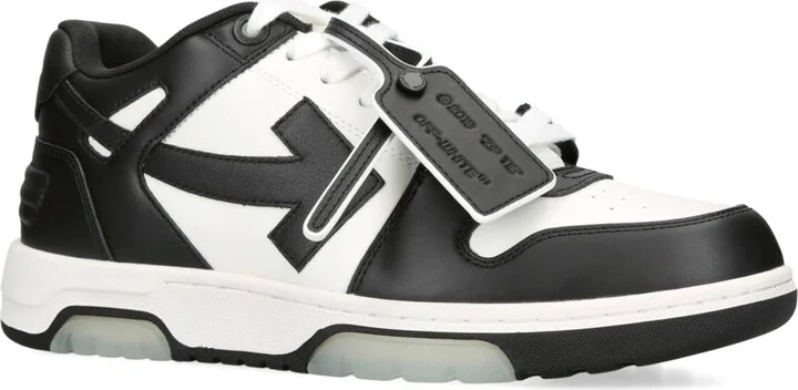 Off-White Leather Out of Office Sneakers - Image 3