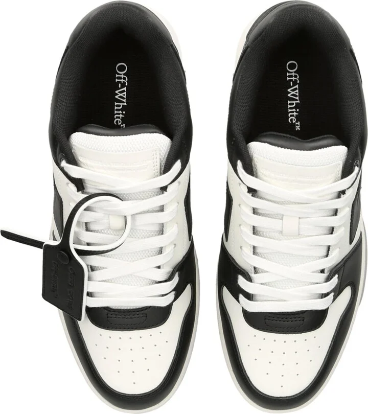 Off-White Leather Out of Office Sneakers - Image 4