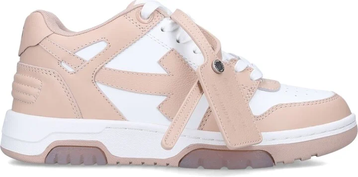 Off-White Leather Out Of Office Sneakers - Image 3