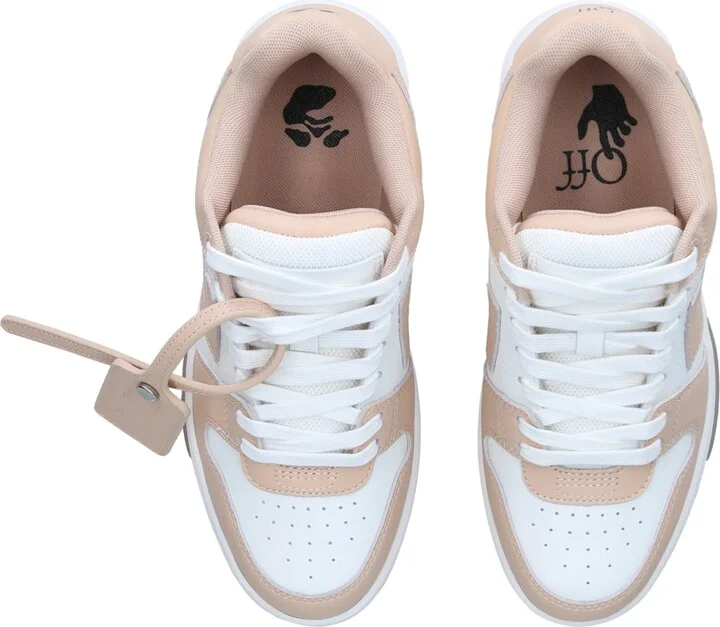 Off-White Leather Out Of Office Sneakers - Image 4