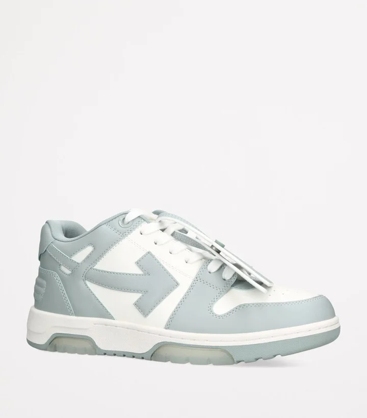 Off-White Leather Out of Office Sneakers - Image 3