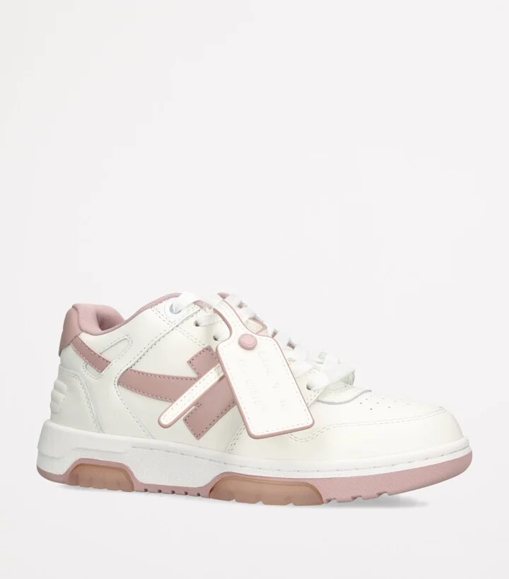 Off-White Leather Out of Office Sneakers - Image 4