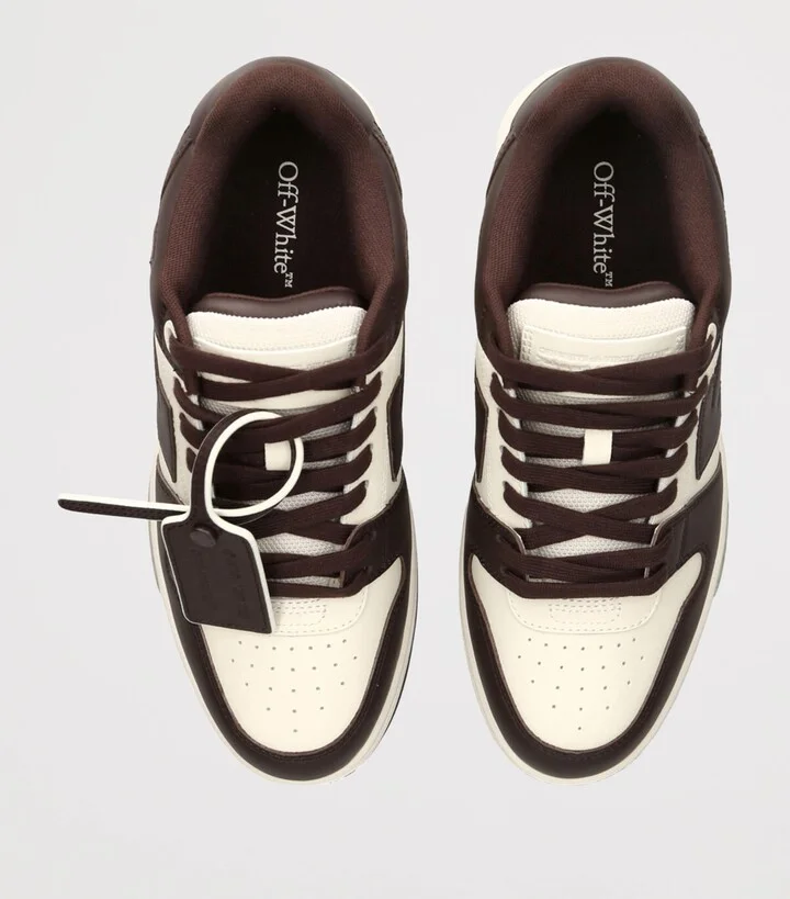 Off-White Leather Out of Office Sneakers - Image 4