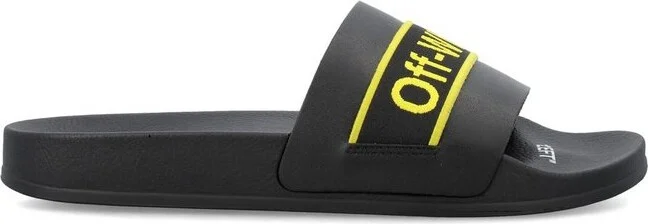 Off-White Logo Patch Slip-On Slides