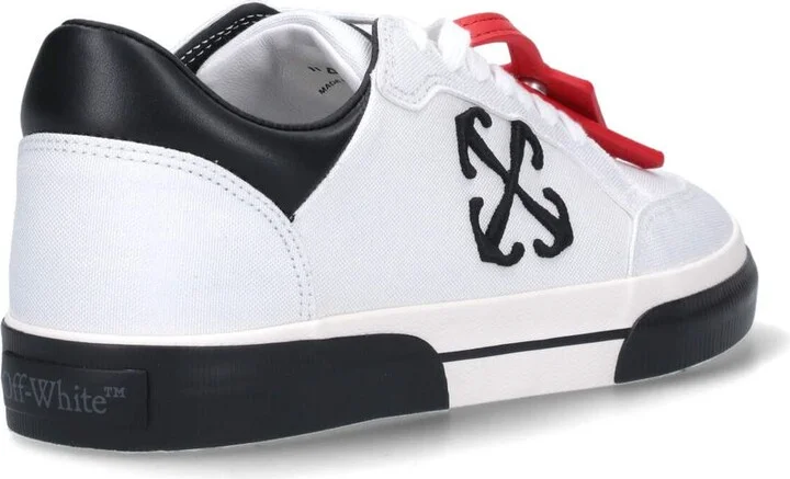 Off-White Low Vulcanized Canvas Sneakers - Image 4