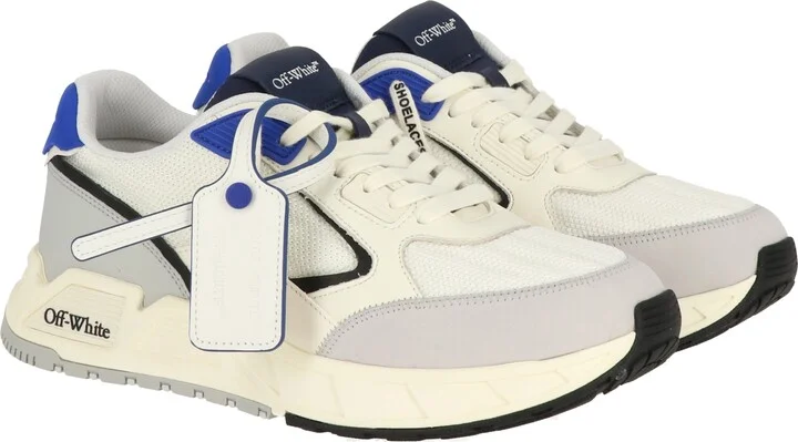 Off White Mens White/Navy Sneaker