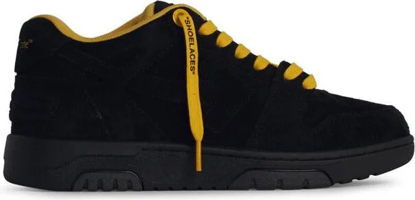 Off-White 'O.O.O' Black Suede Sneakers