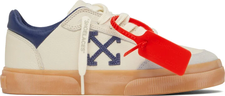 Off-White Off-White & Blue Vulcanized Vintage Sneakers