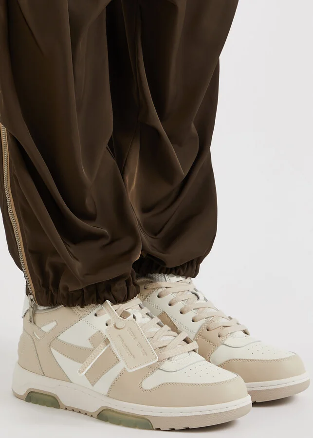 Off-white Out Of Office Leather Sneakers - Image 9