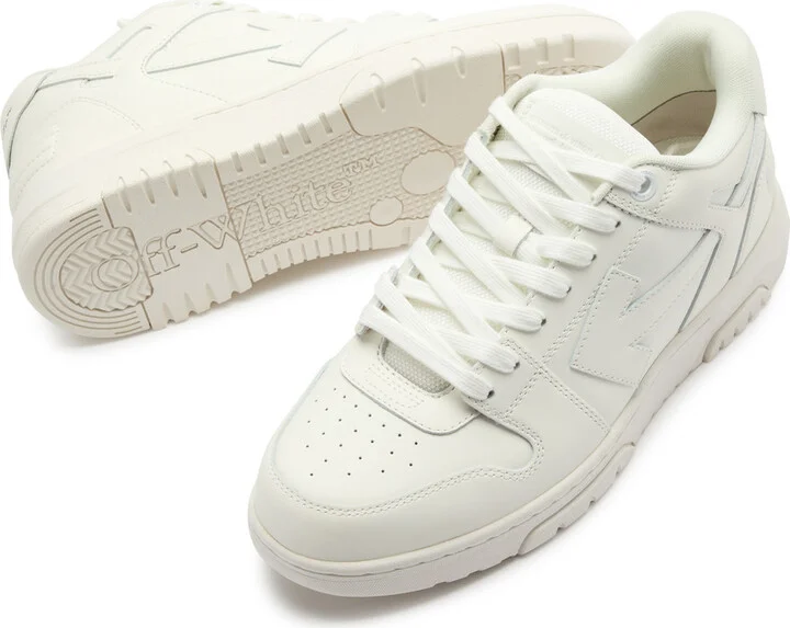 Off-white Out Of Office Leather Sneakers - Image 3