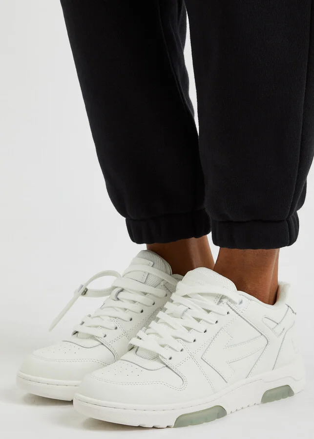 Off-white Out Of Office Leather Sneakers - Image 5