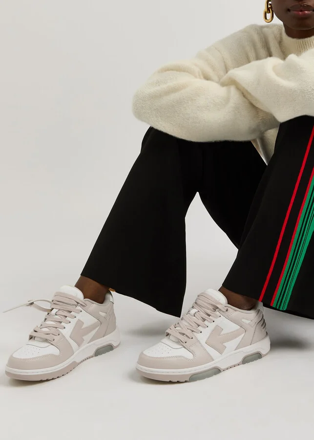 Off-white Out Of Office Leather Sneakers - Image 9