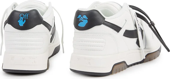 Off-white Out of Office Monochrome Leather Sneakers - Image 3