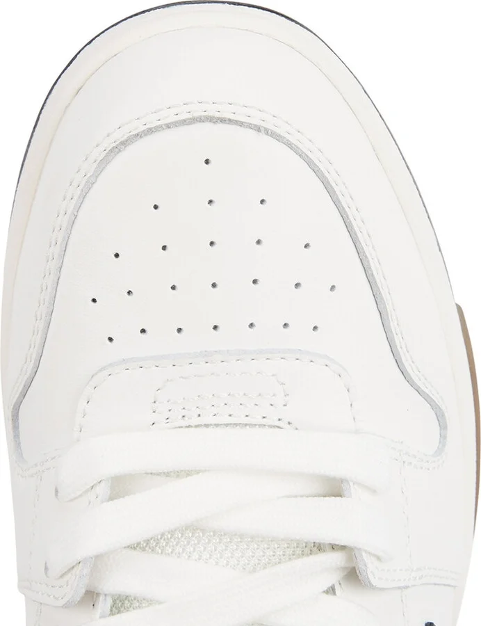 Off-white Out of Office Monochrome Leather Sneakers - Image 4