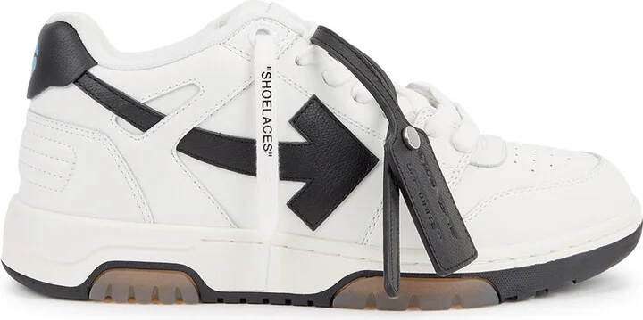 Off-white Out of Office Monochrome Leather Sneakers