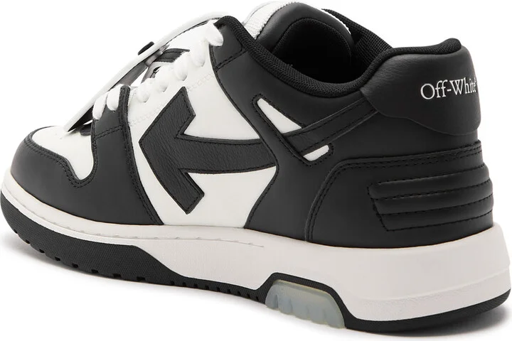 Off-white Out Of Office Panelled Leather Sneakers - Image 2