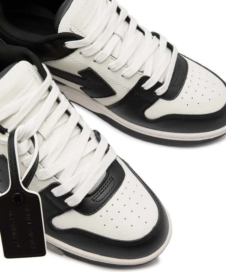 Off-white Out Of Office Panelled Leather Sneakers - Image 3