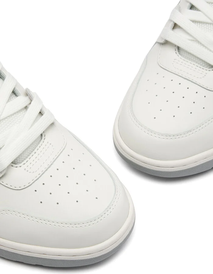 Off-white Out Of Office Panelled Leather Sneakers - Image 3