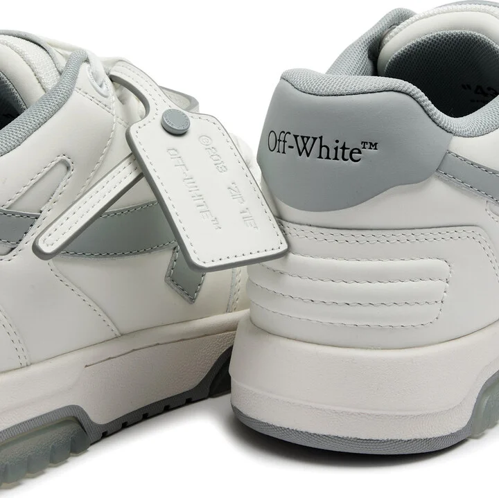 Off-white Out Of Office Panelled Leather Sneakers - Image 4