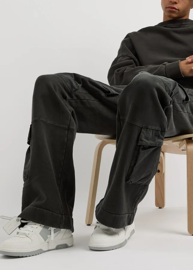 Off-white Out Of Office Panelled Leather Sneakers - Image 5