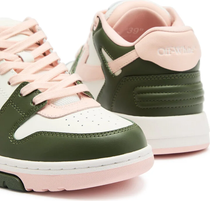 Off-white Out Of Office Panelled Leather Sneakers - Image 3