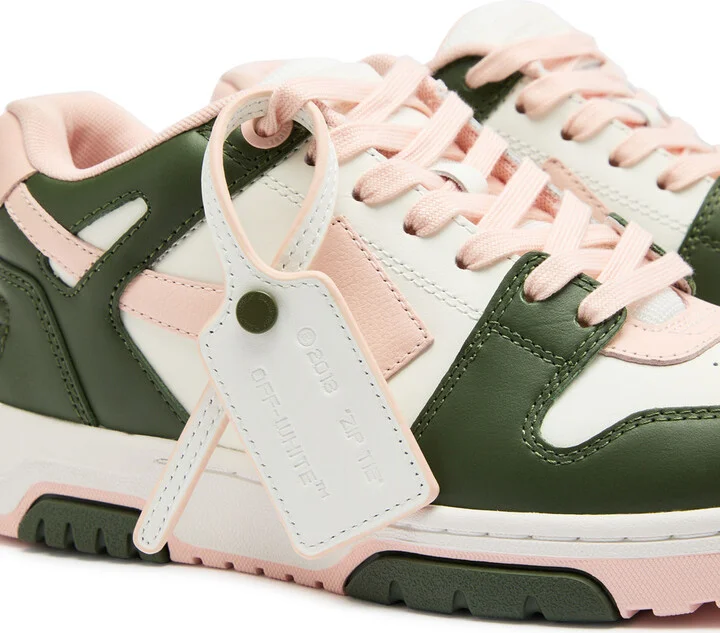 Off-white Out Of Office Panelled Leather Sneakers - Image 4