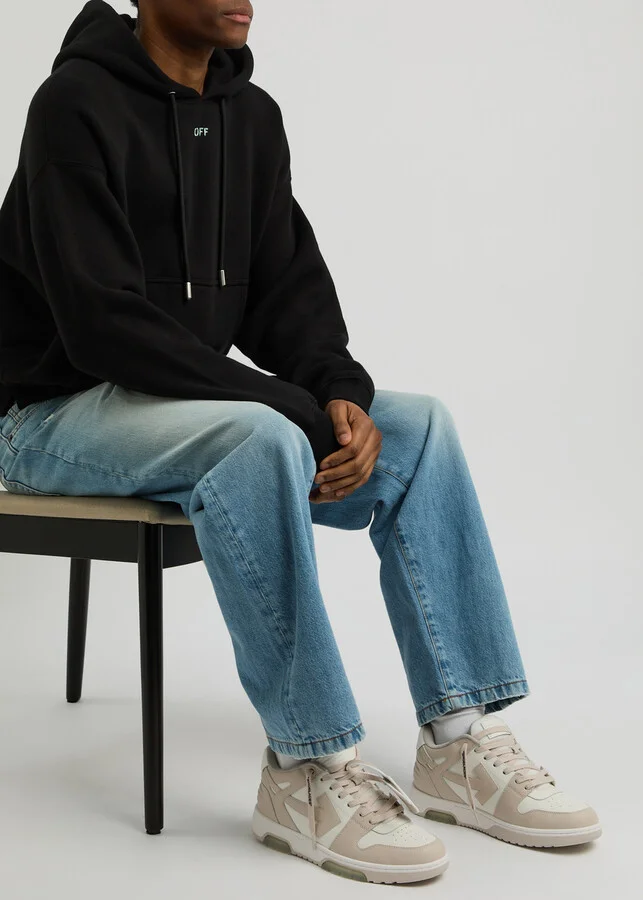 Off-white Out Of Office Panelled Leather Sneakers - Image 5