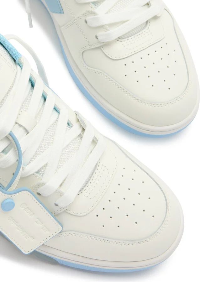 Off-white Out Of Office Panelled Leather Sneakers - Image 3