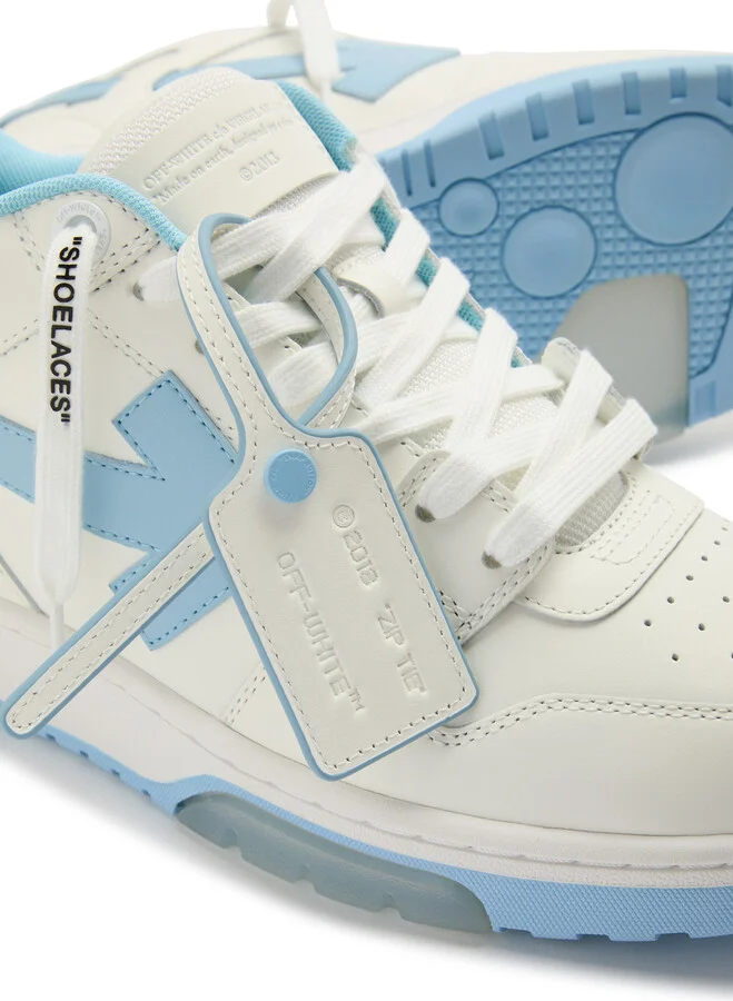Off-white Out Of Office Panelled Leather Sneakers - Image 4
