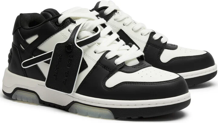 Off-white Out Of Office Panelled Leather Sneakers - Image 2