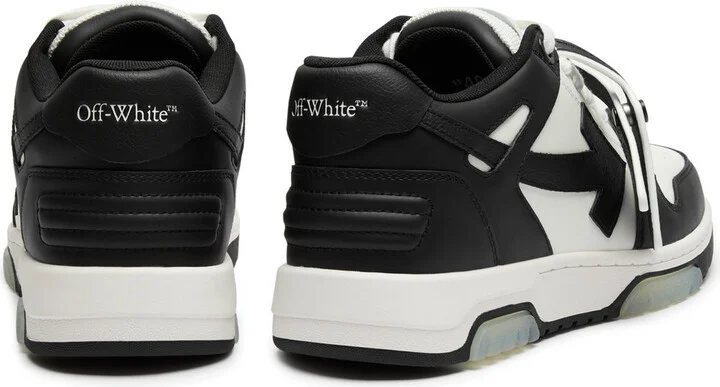 Off-white Out Of Office Panelled Leather Sneakers - Image 3
