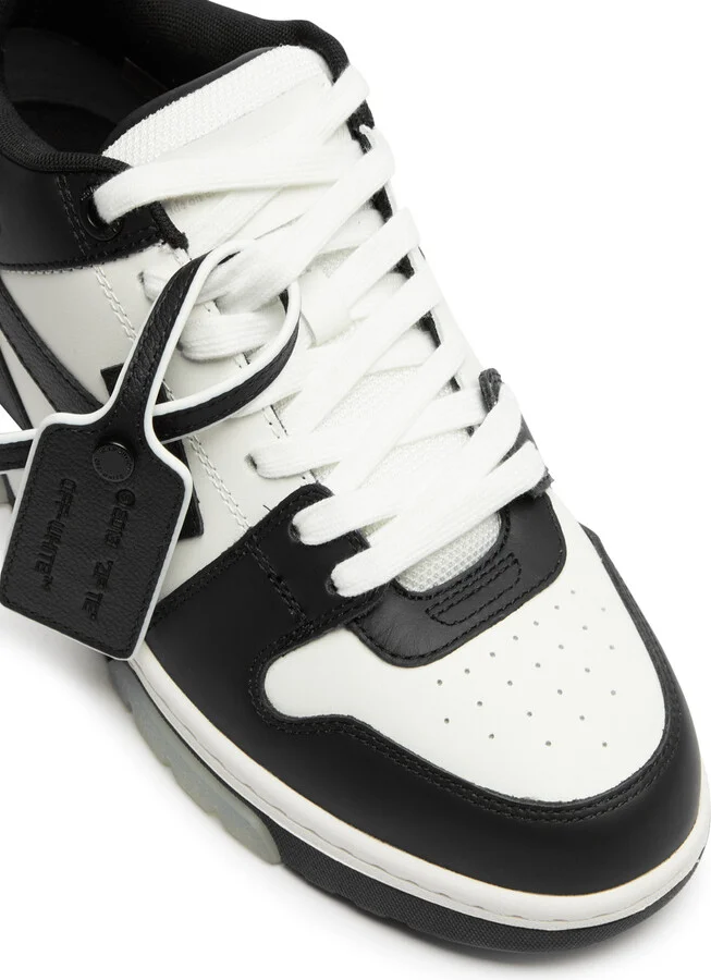 Off-white Out Of Office Panelled Leather Sneakers - Image 4