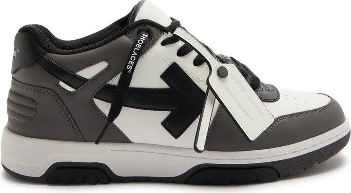 Off-white Out Of Office Panelled Leather Sneakers