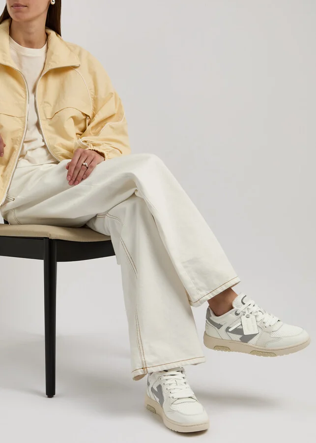Off-white Out Of Office Panelled Mesh Sneakers - Image 5