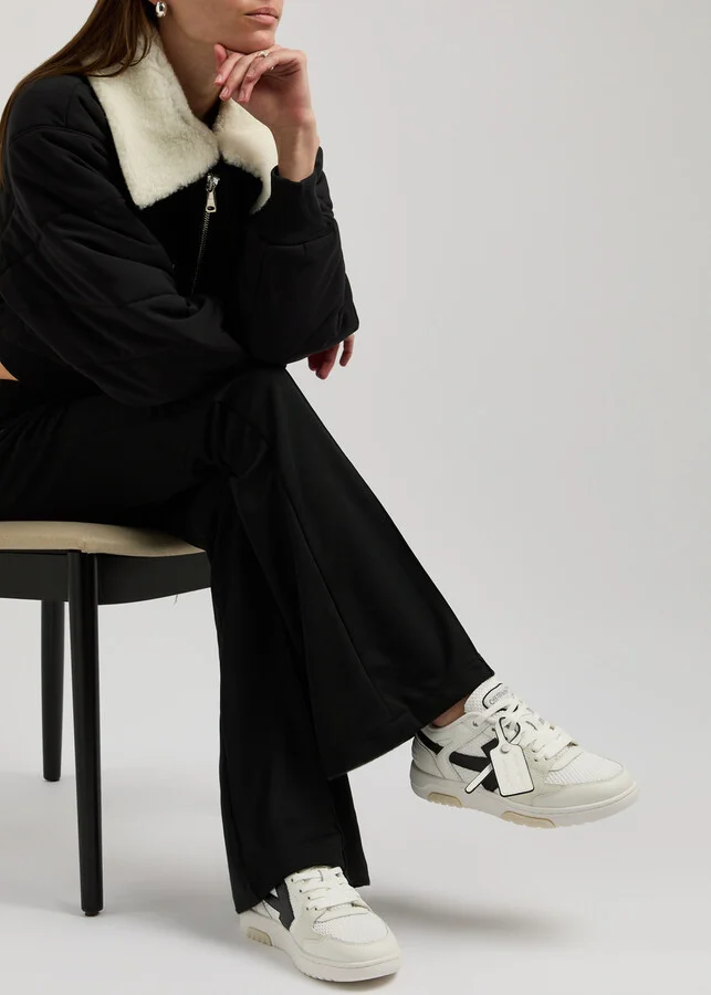Off-white Out Of Office Panelled Mesh Sneakers - Image 9